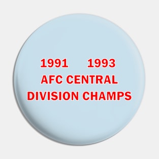 Houston Oilers 1991 1993 AFC Central Division Champs Pin