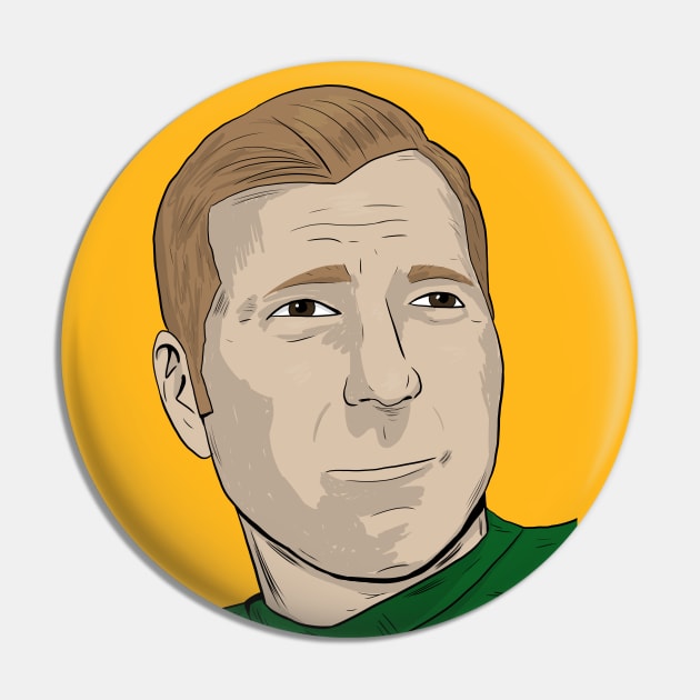 Bart Starr Pin by Black Snow Comics