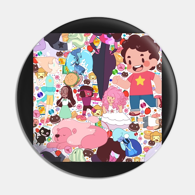 Steven Universe Pattern Pin by Velvetcat09