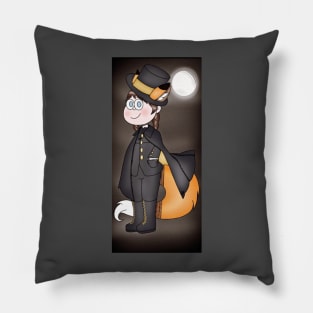 Girl in Fox Halloween Costume Pillow