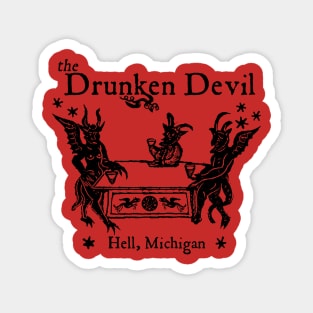 drunken devil bar Magnet