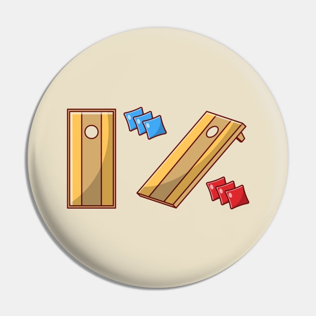 Cornhole Pin by KH Studio