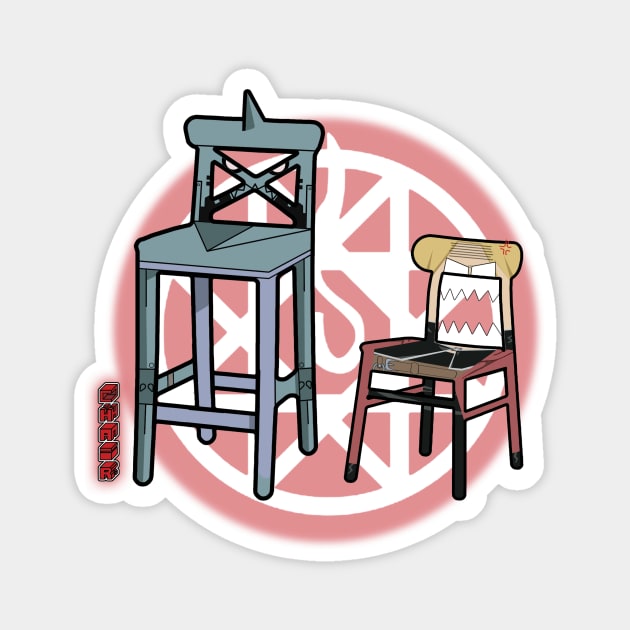 The Elric Bros - Fullmetal Alchemist - ChairDrobe Anime Magnet by Chair