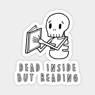 Dead Inside But Reading Magnet