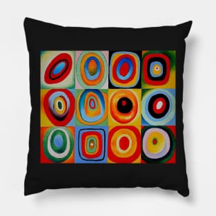 wassily kandinsky abstract lux art Pillow