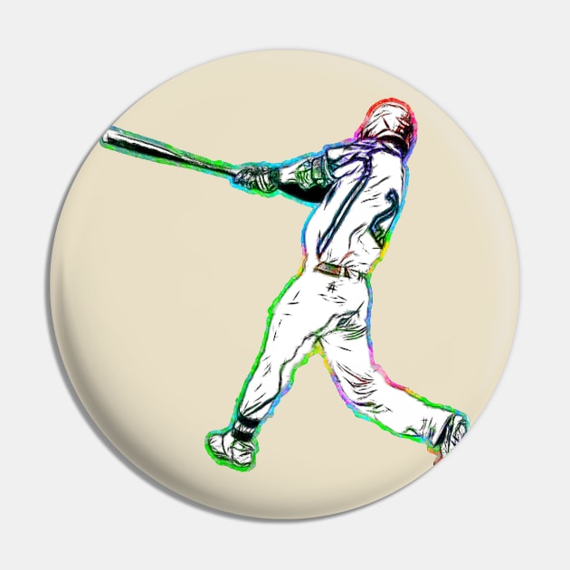 Baseball player Pin by GePadeSign