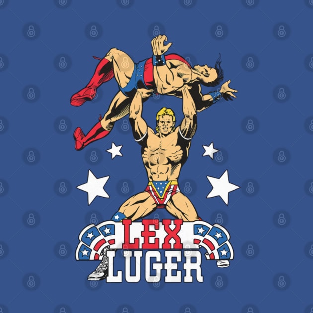 Lex Luger Cartoon by Holman