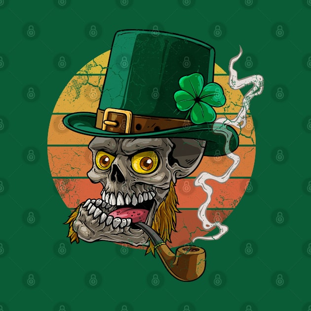 Irish Skeleton Leprechaun St Patrick's Day by E