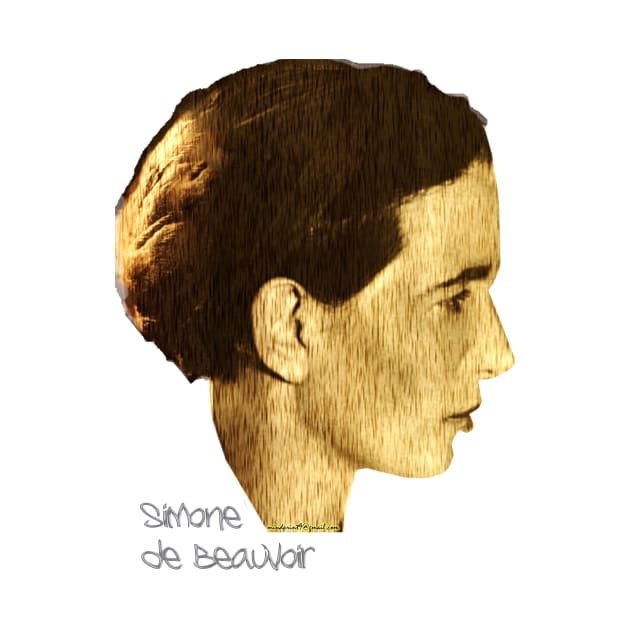 Young Simone de Beauvoir by mindprintz