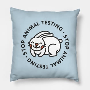 Stop animal testing Pillow