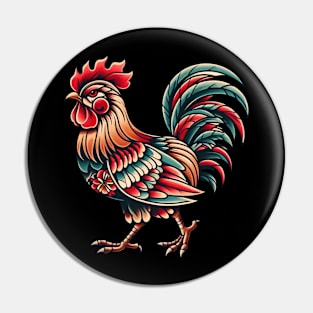 rooster tattoo drawing Pin