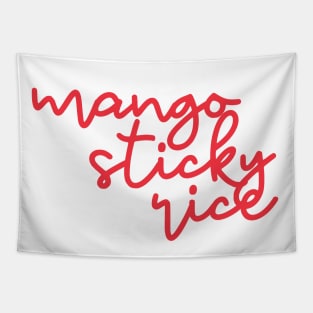 mango sticky rice - Thai red - Flag color Tapestry