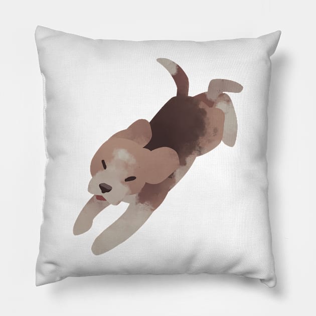 Beagle! Pillow by Eddo