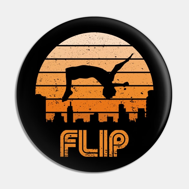 Retro Flip Pin by rojakdesigns