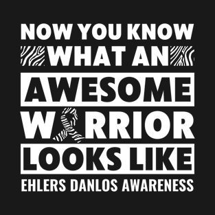 Ehlers Danlos Awareness Dad of a Warrior EDS T-Shirt