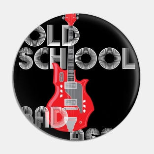 These Go To Eleven, Old School - Vintage Guitar graphic Pin