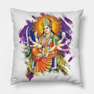 Durga Hindu Worshipping Pillow