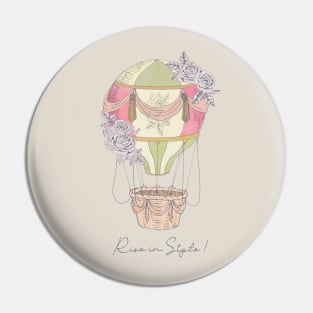 Rise in Style Hot Air Balloon Pin