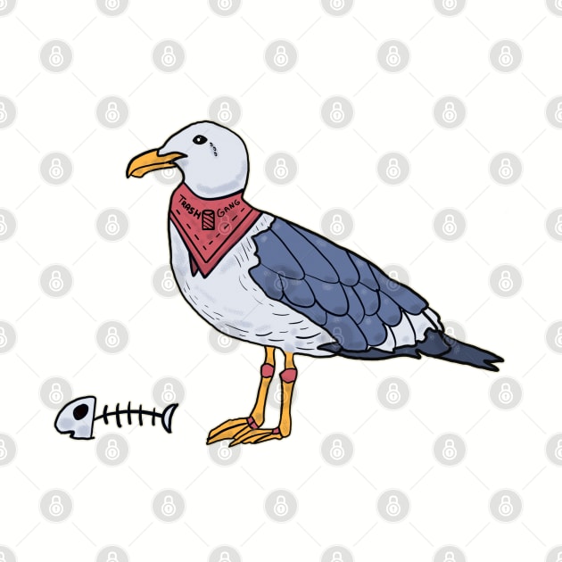 Seagull: Trash Gangster by nonbeenarydesigns