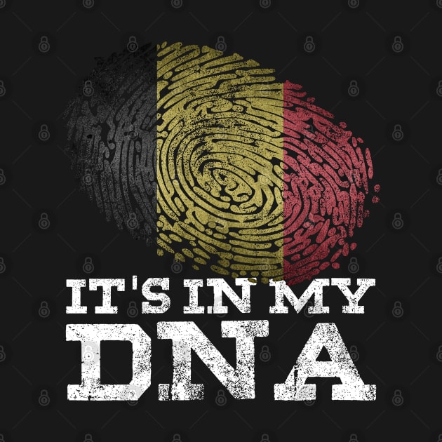 It's In My DNA Belgian T-Shirt Heritage Belgium Flag Gifts by Smoothbeats