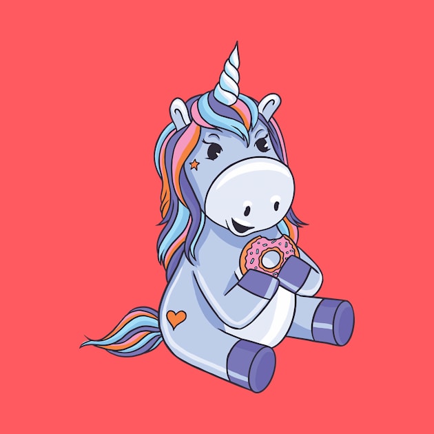 Unicorn with Sprinkles Donut by SLAG_Creative