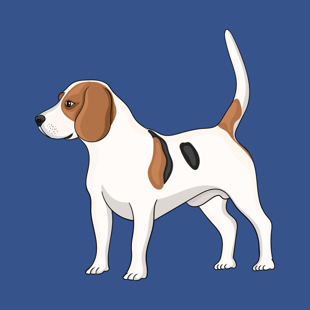 Beagle dog cartoon illustration by Cartoons of fun