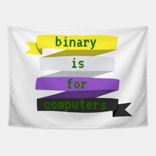 Binary is for computers Tapestry