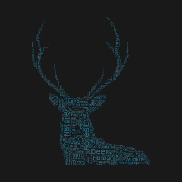 Deer Animal Wildlife Text Word Cloud by Cubebox