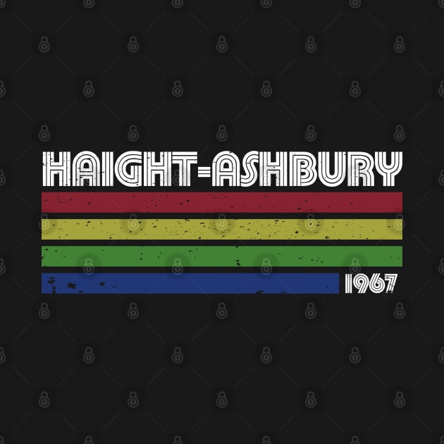 Haight-Ashbury 1969 - Retro Distressed by Brad T