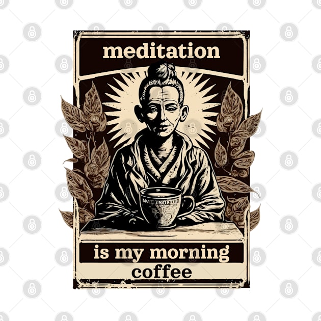 Meditation is my morning coffee by Meditation Minds 