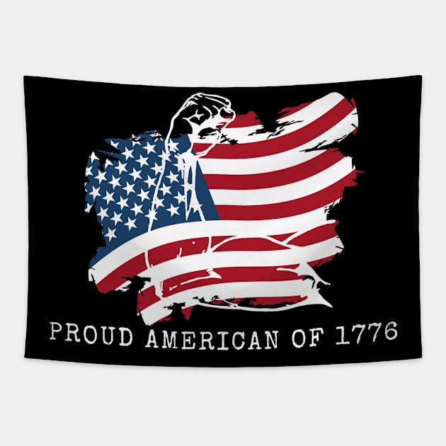 PROUD AMERICAN OF 1776 Tapestry by Kachanan@BoonyaShop