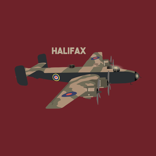 Halifax British WW2 Airplane by NorseTech