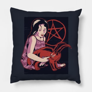 summoning demon cat Pillow