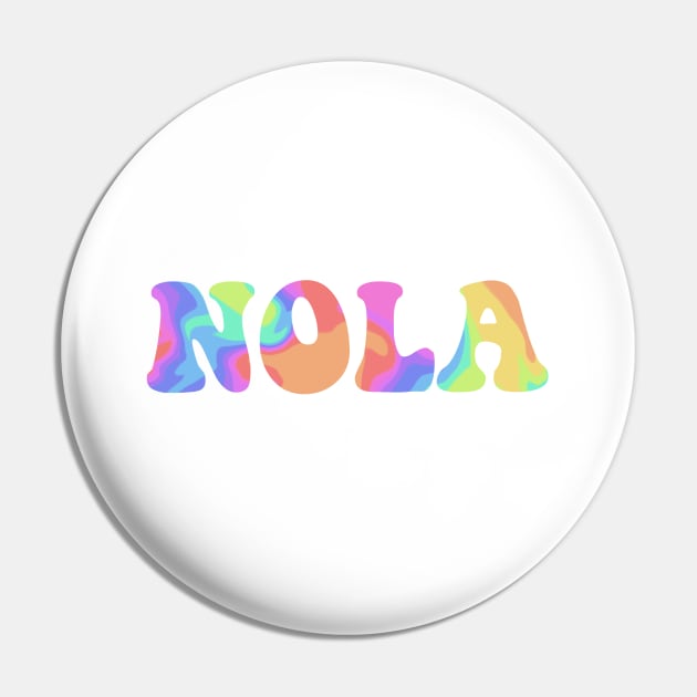 NOLA rainbow Pin by Rpadnis