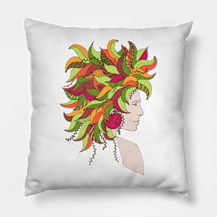 Fall girl Pillow