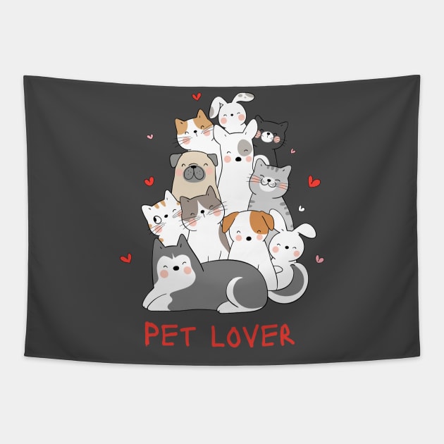 Pet Lovers Tapestry by Pearsville