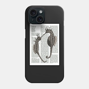 Seahorses brown Phone Case