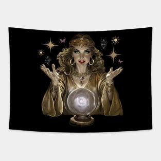 Clair Voyant Crystal Ball Reader Tapestry