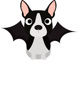 Boston Terrier Halloween Trick or Treat Magnet