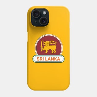 Sri Lanka Country Badge - Sri Lanka Flag Phone Case