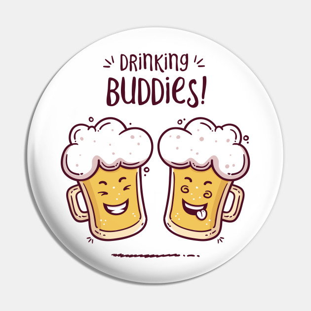 Drinking buddies cut out high quality Royalty Free Vector