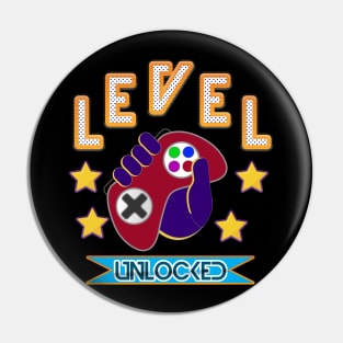 level up game unlocked unisex Pin