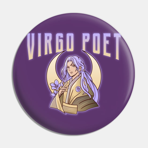 Virgo Poet Pin by Tee-Short