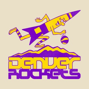 Defunct Denver Rockets Retro Basketball Team T-Shirt