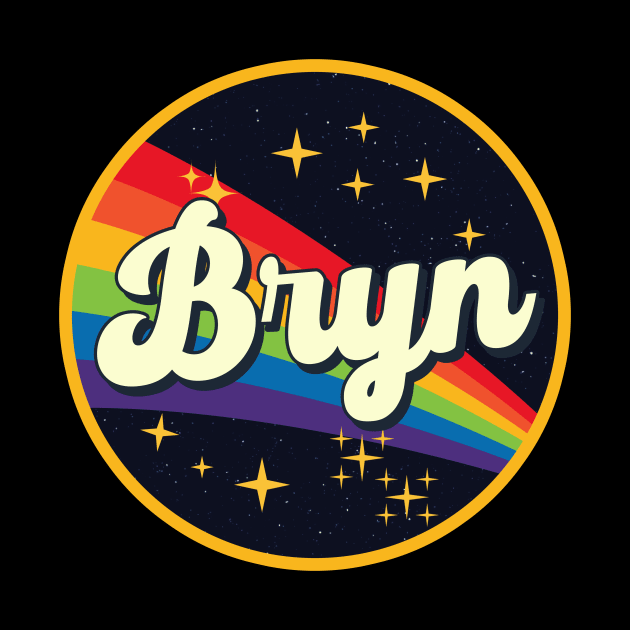 Bryn // Rainbow In Space Vintage Style by LMW Art