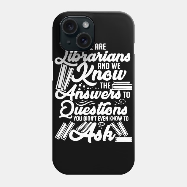 librarian minded Phone Case by luckyboystudio