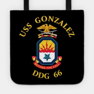 USS Gonzalez (DDG 66) wo backgrnd Tote