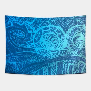 Blue Waves Tapestry