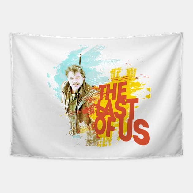 the last of us 2 tv series " TLOU " tshirt sticker etc. design by ironpalette Tapestry by ironpalette