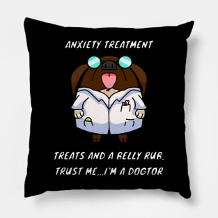 Dogtor Advice for Anxiety - Dog Lover Gift Pillow